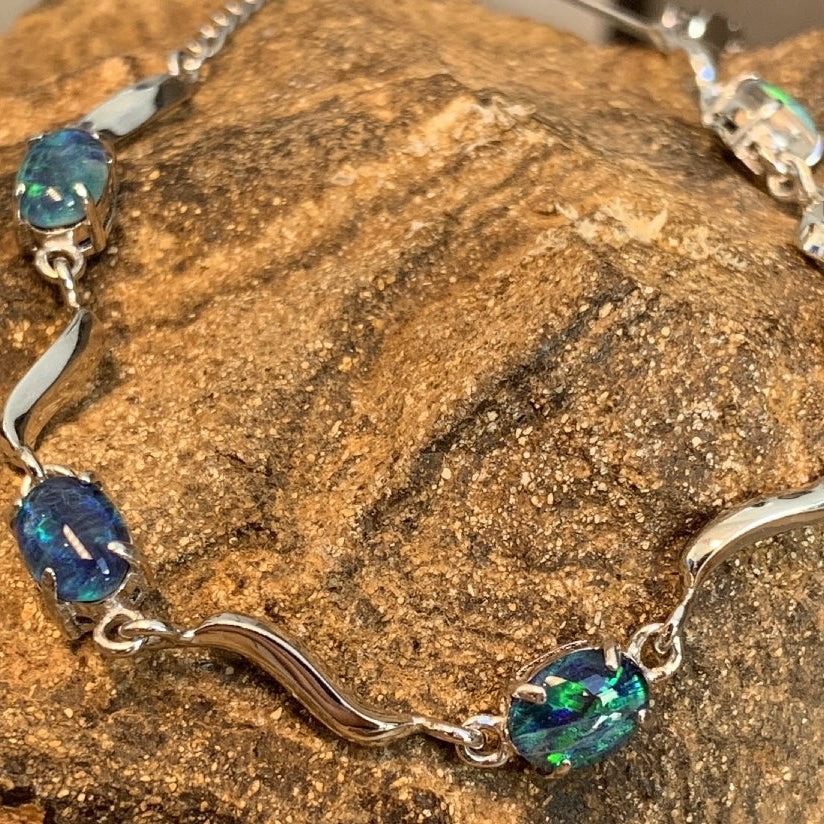 SS 7x5 T/O brac - Masterpiece Jewellery Opal & Gems Sydney Australia | Online Shop