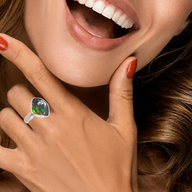 One Sterling Silver Boulder Opal ring - Masterpiece Jewellery Opal & Gems Sydney Australia | Online Shop