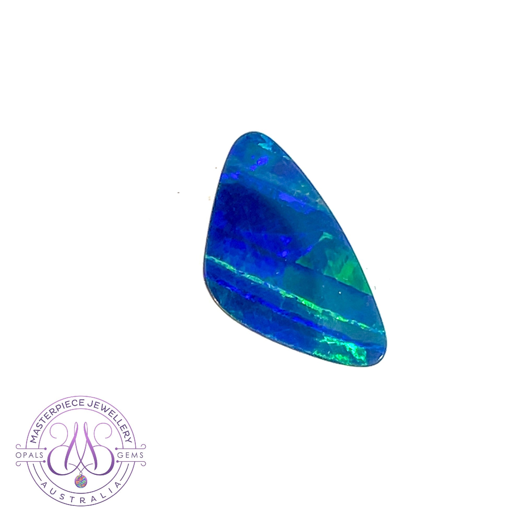 Loose Opal doublet 29x17mm Blue Green