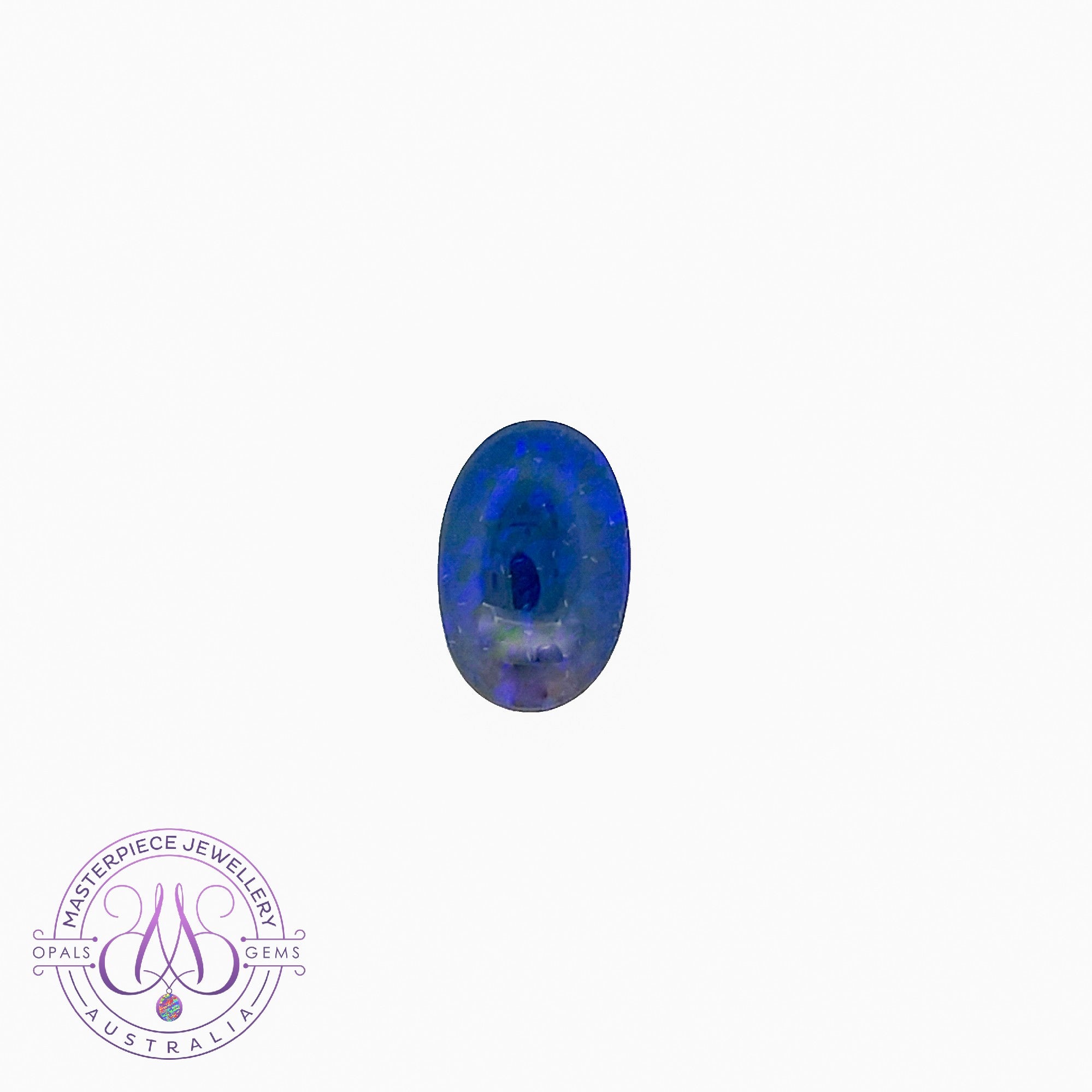 Black Opal 7.57ct Oval Blue colour