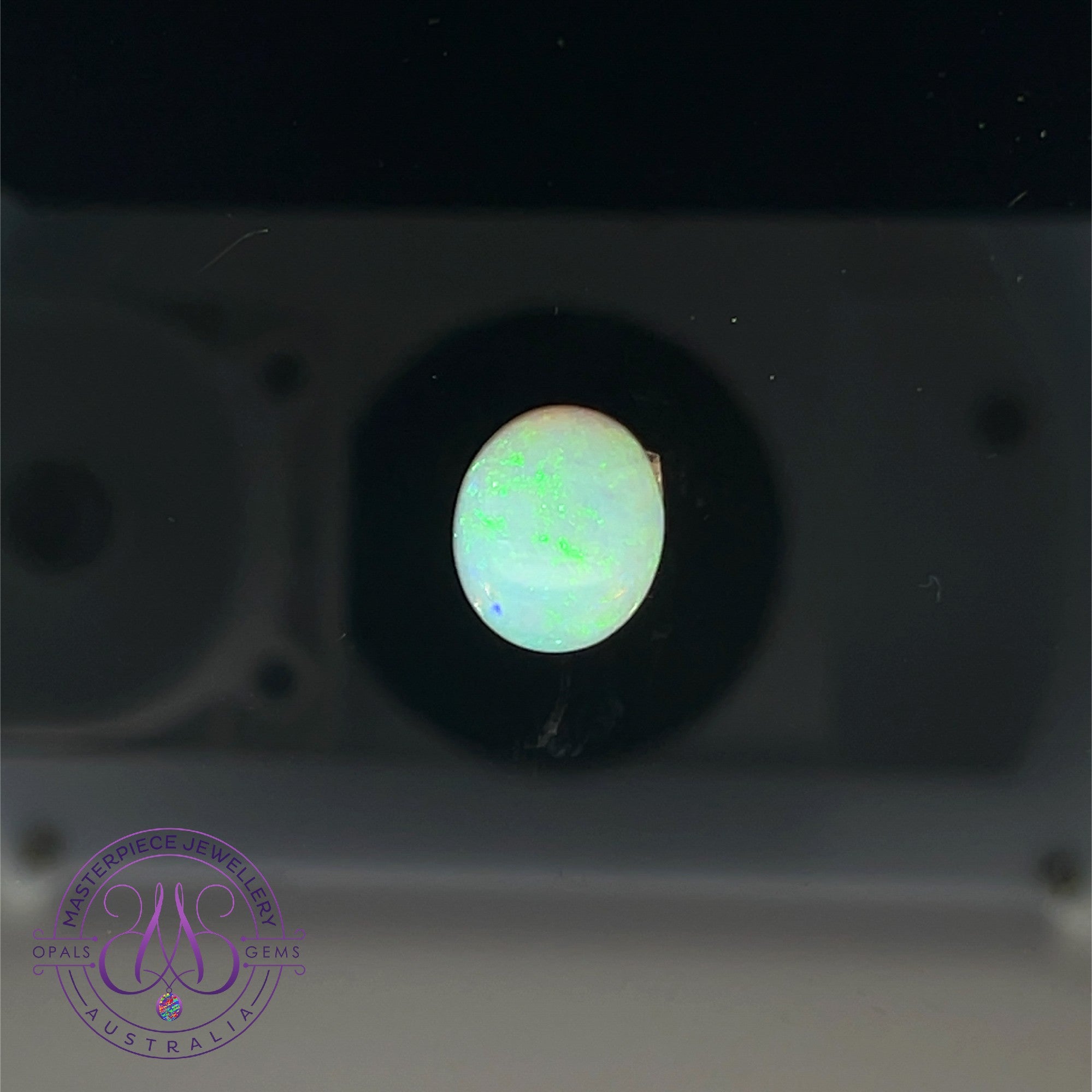 Crystal Blue Green Oval Opal 5.5ct