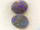 Pair of 10x8mm Boulder Opals - Masterpiece Jewellery Opal & Gems Sydney Australia | Online Shop