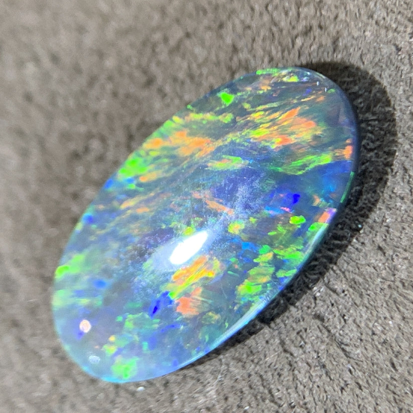 Oval Black Opal 1.86ct - Masterpiece Jewellery Opal & Gems Sydney Australia | Online Shop
