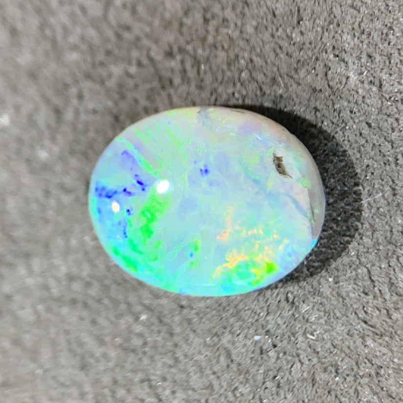 Oval Black Crystal Opal 1.75ct - Masterpiece Jewellery Opal & Gems Sydney Australia | Online Shop