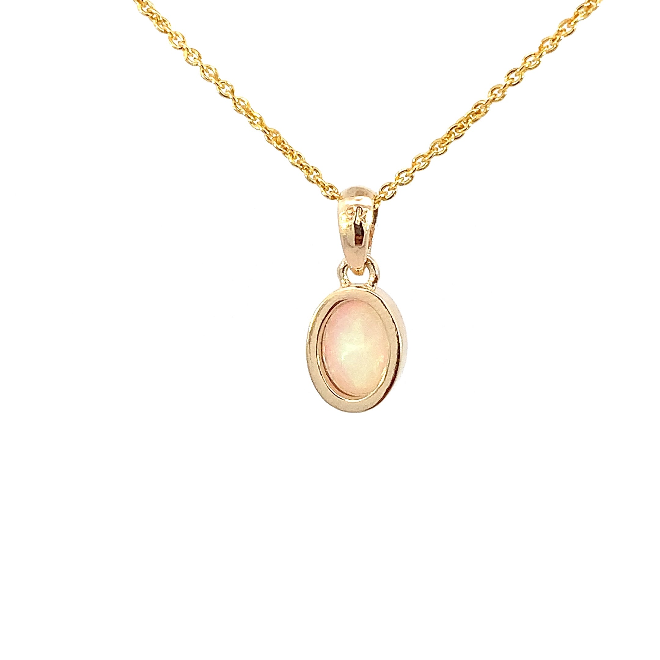 9kt Yellow Gold bezel 1.51ct Crystal Opal pendant - Masterpiece Jewellery Opal & Gems Sydney Australia | Online Shop