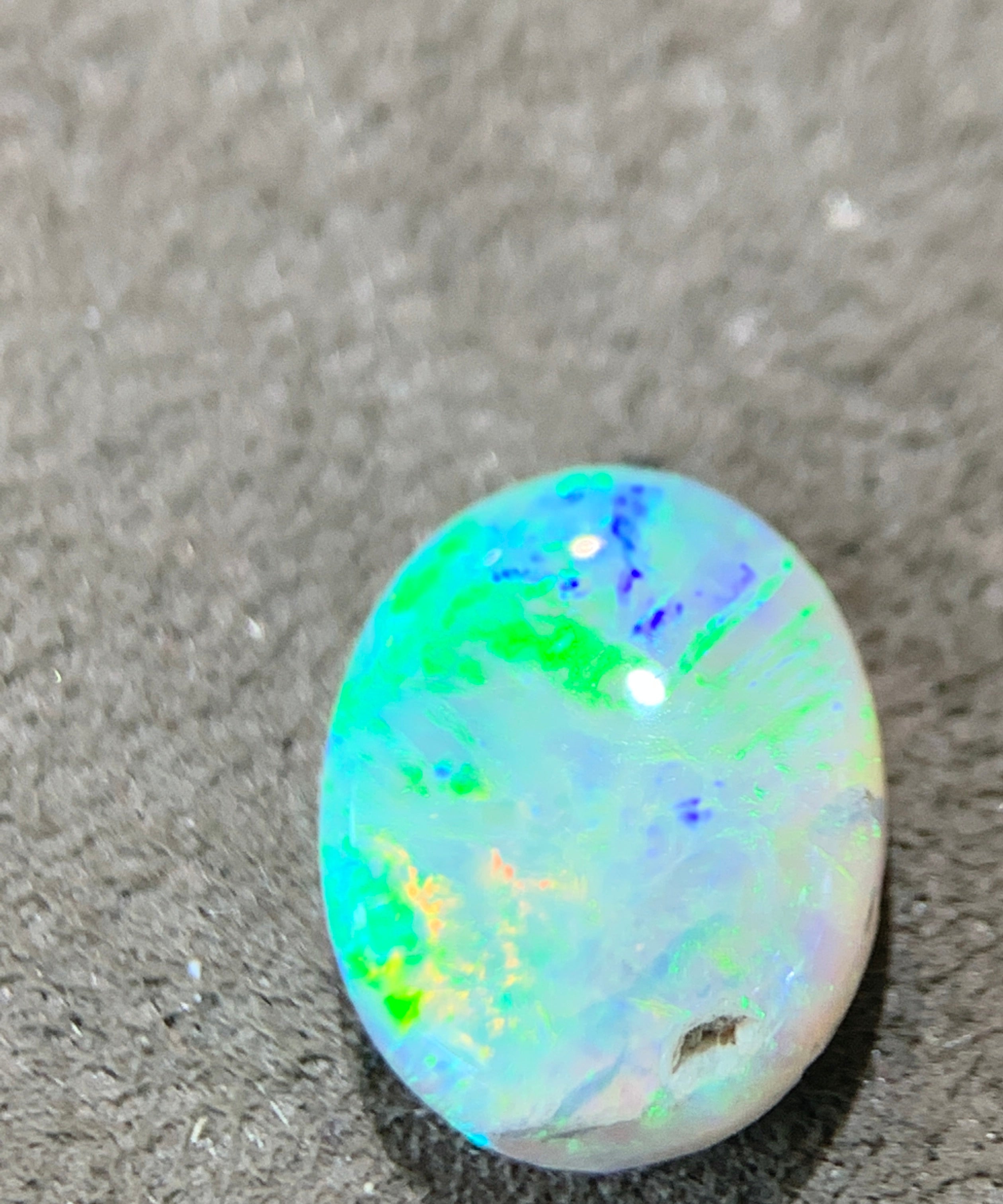 Oval Black Crystal Opal 1.75ct - Masterpiece Jewellery Opal & Gems Sydney Australia | Online Shop
