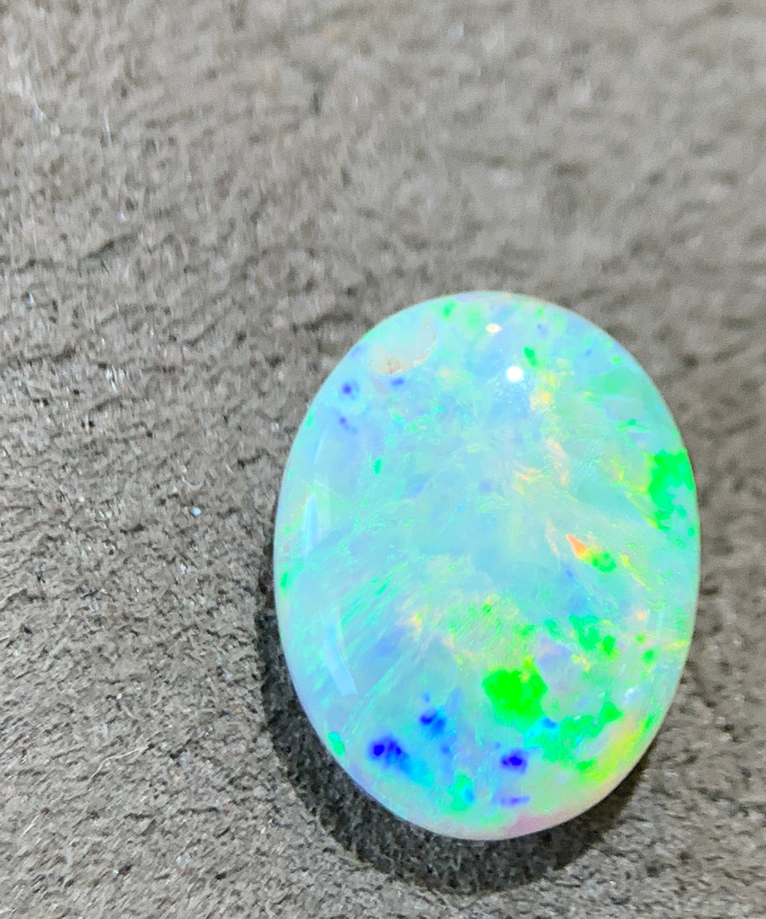Oval Black Crystal Opal 1.75ct - Masterpiece Jewellery Opal & Gems Sydney Australia | Online Shop