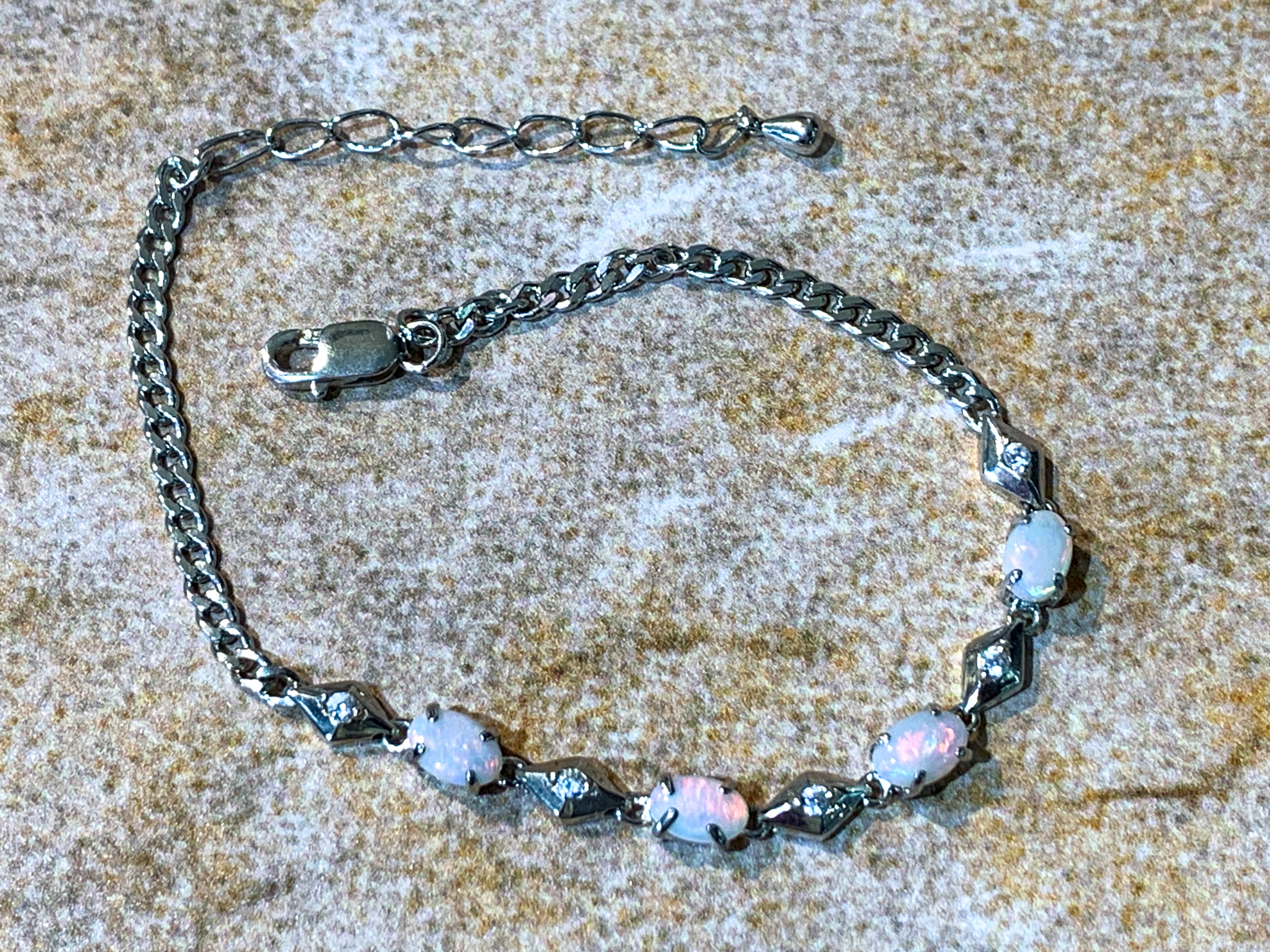 Sterling Silver 6x4mm spaced cz bracelet - Masterpiece Jewellery Opal & Gems Sydney Australia | Online Shop