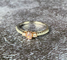Platinum and 18kt Rose Gold Pink diamond ring with 0.31ct pink and 0.12ct White diamonds - Masterpiece Jewellery Opal & Gems Sydney Australia | Online Shop