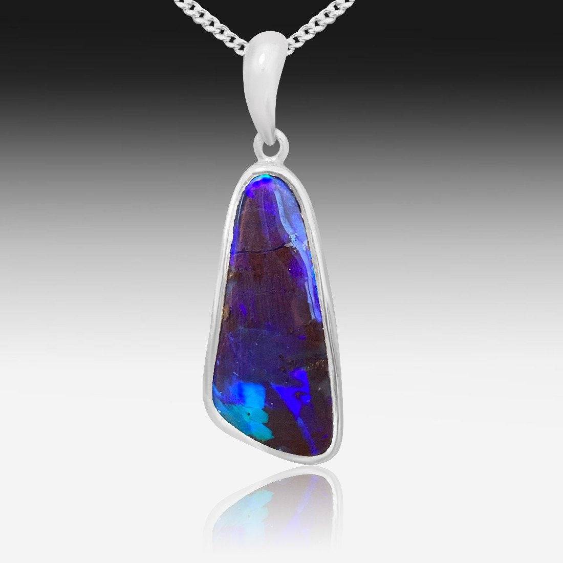 Gold Plated Boulder Opal pendant - Masterpiece Jewellery Opal & Gems Sydney Australia | Online Shop