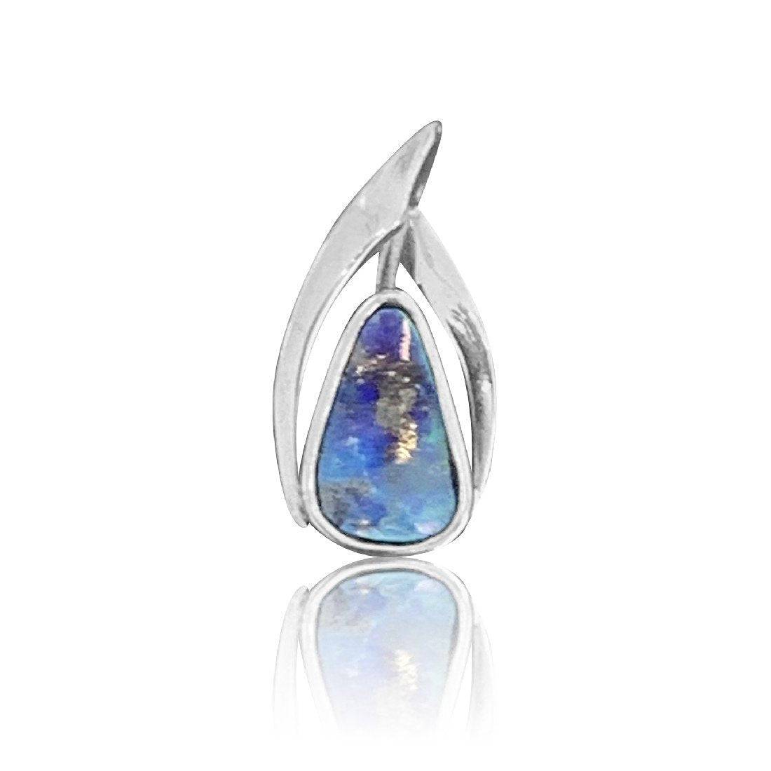 Sterling Silver Boulder Opal pendant - Masterpiece Jewellery Opal & Gems Sydney Australia | Online Shop