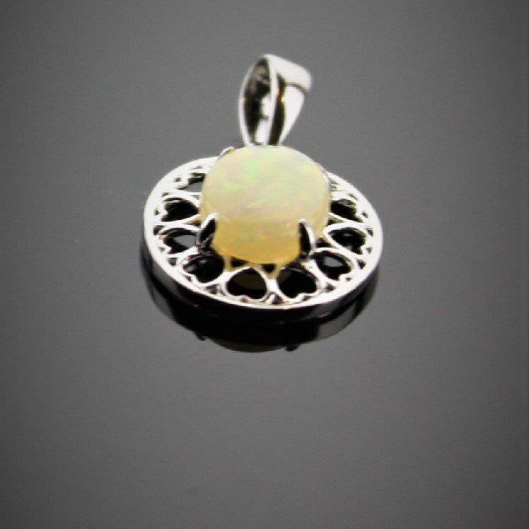 Sterling Silver Opal pendant - Masterpiece Jewellery Opal & Gems Sydney Australia | Online Shop