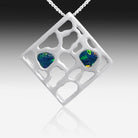 Sterling Silver Opal pendant - Masterpiece Jewellery Opal & Gems Sydney Australia | Online Shop