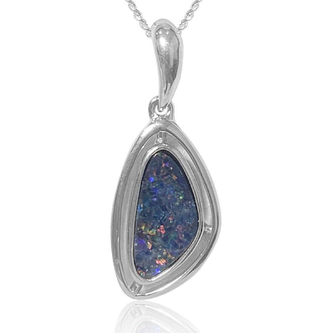 Sterling Silver Opal pendant - Masterpiece Jewellery Opal & Gems Sydney Australia | Online Shop