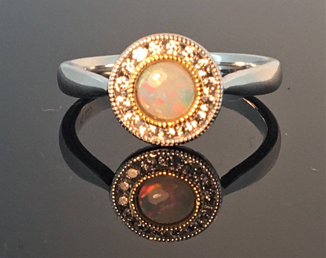 Sterling Silver Opal ring - Masterpiece Jewellery Opal & Gems Sydney Australia | Online Shop