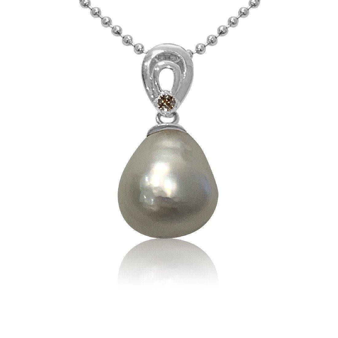 18kt Rose Gold South Sea Pearl and Diamond pendant - Masterpiece Jewellery Opal & Gems Sydney Australia | Online Shop
