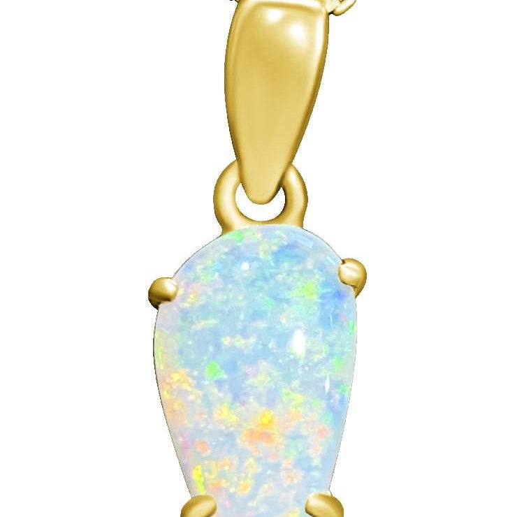 14kt Yellow Gold Light Opal pendant - Masterpiece Jewellery Opal & Gems Sydney Australia | Online Shop