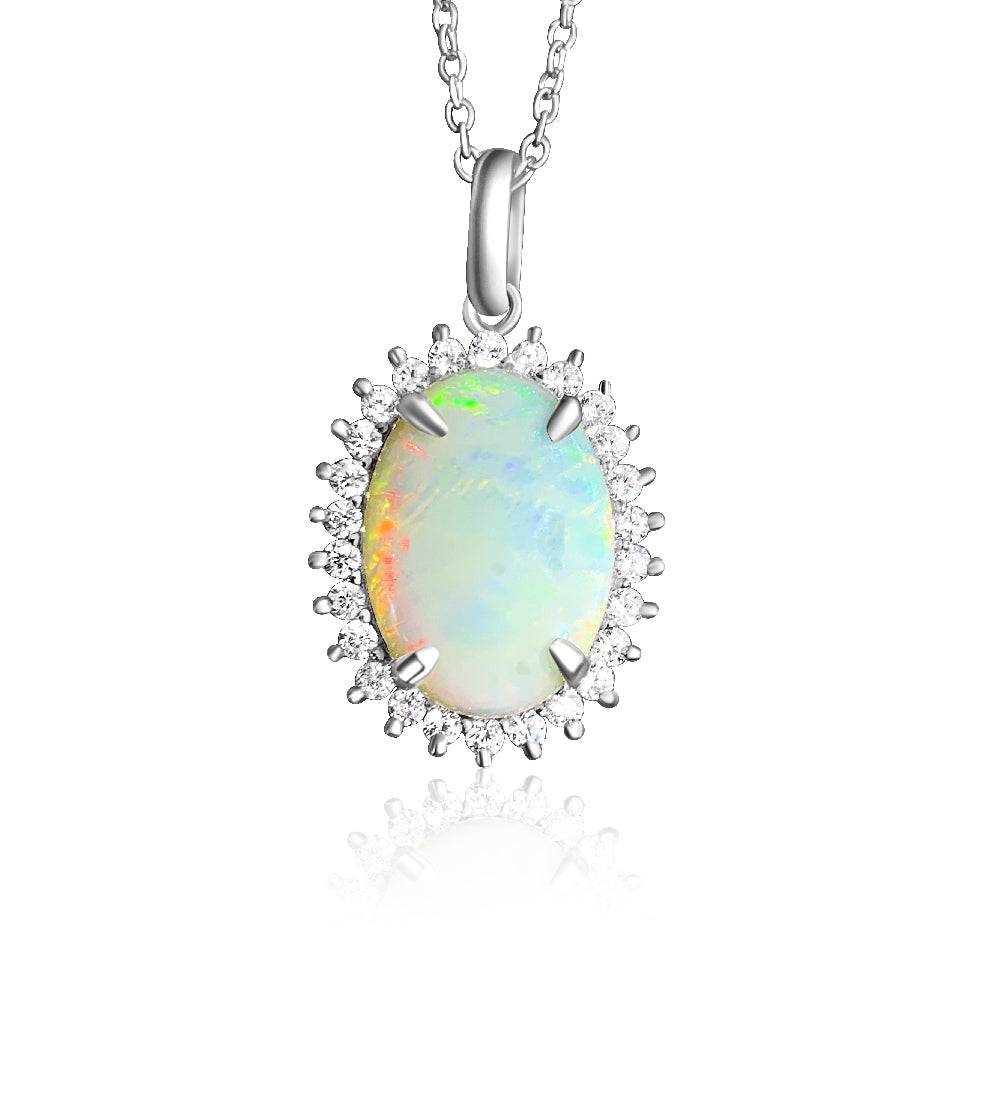 s/s 14x10 W/O cz - Masterpiece Jewellery Opal & Gems Sydney Australia | Online Shop