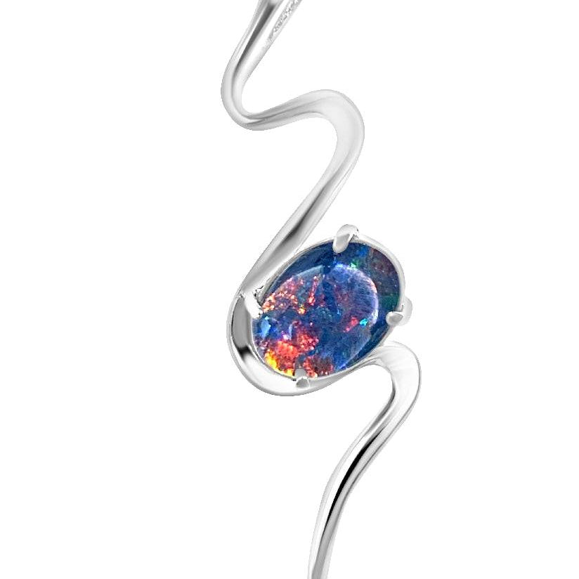 Sterling Sliver Opal triplet Pendant - Masterpiece Jewellery Opal & Gems Sydney Australia | Online Shop