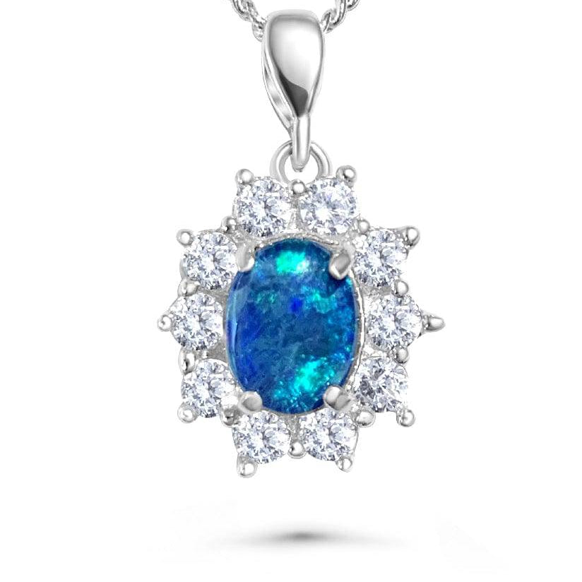 Sterling Sliver Opal triplet Pendant - Masterpiece Jewellery Opal & Gems Sydney Australia | Online Shop
