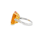 18kt Yellow and White Gold Citrine 11.8ct and Diamond ring - Masterpiece Jewellery Opal & Gems Sydney Australia | Online Shop