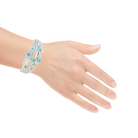 Sterling Silver wave cut out bangle 0.92ct - Masterpiece Jewellery Opal & Gems Sydney Australia | Online Shop