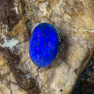 Black Opal 5.9ct Oval Blue colour - Masterpiece Jewellery Opal & Gems Sydney Australia | Online Shop