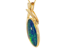 Gold Plated Silver Opal triplet 17x8mm pendant - Masterpiece Jewellery Opal & Gems Sydney Australia | Online Shop