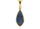 Gold Plated Silver Opal doublet 25x8.2mm pendant - Masterpiece Jewellery Opal & Gems Sydney Australia | Online Shop