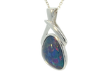 Sterling Silver Opal triplet pendant 25.4x13.6mm - Masterpiece Jewellery Opal & Gems Sydney Australia | Online Shop