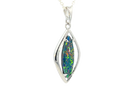 Sterling Silver Opal triplet 31.6x13.1mm pendant - Masterpiece Jewellery Opal & Gems Sydney Australia | Online Shop
