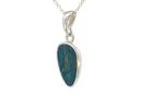 Sterling Silver Opal doublet 12.3x7mm pendant - Masterpiece Jewellery Opal & Gems Sydney Australia | Online Shop