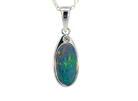 Sterling Silver Opal doublet 23.5x7.3mm pendant - Masterpiece Jewellery Opal & Gems Sydney Australia | Online Shop