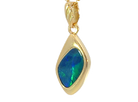 Gold Plated silver Opal doublet 10x7mm pendant - Masterpiece Jewellery Opal & Gems Sydney Australia | Online Shop