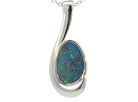 Sterling Silver Opal doublet 27x11mm pendant - Masterpiece Jewellery Opal & Gems Sydney Australia | Online Shop