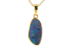 Gold Plated Silver Opal doublet 23.2x8mm pendant - Masterpiece Jewellery Opal & Gems Sydney Australia | Online Shop