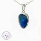 Sterling Silver Opal triplet freeform 23.6x12.9mm pendant - Masterpiece Jewellery Opal & Gems Sydney Australia | Online Shop