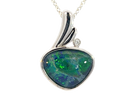 Sterling Silver Opal triplet 22.8x15.1mm pendant - Masterpiece Jewellery Opal & Gems Sydney Australia | Online Shop