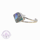 Sterling Silver Boulder Opal torque bangle 32.38ct - Masterpiece Jewellery Opal & Gems Sydney Australia | Online Shop