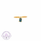 18kt Yellow Gold Black Opal 0.15ct shaped band - Masterpiece Jewellery Opal & Gems Sydney Australia | Online Shop