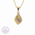 18kt Yellow Gold Black Opal 0.45ct pendant - Masterpiece Jewellery Opal & Gems Sydney Australia | Online Shop