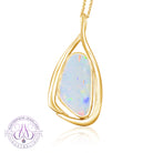 18kt Yellow Gold White Opal 6.12ct pendant - Masterpiece Jewellery Opal & Gems Sydney Australia | Online Shop