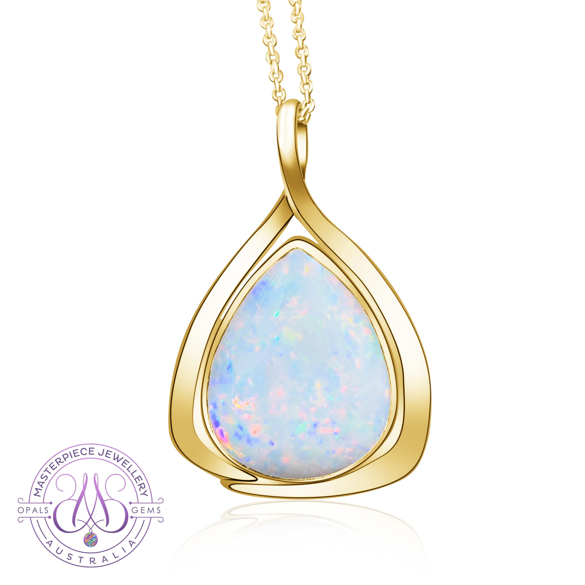 White and outlet yellow gold pendant