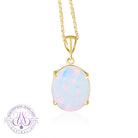 18kt Yellow Gold Dark Opal 4.5ct pendant - Masterpiece Jewellery Opal & Gems Sydney Australia | Online Shop