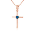 Silver Rose Gold plated 5mm Opal triplet cross pendant - Masterpiece Jewellery Opal & Gems Sydney Australia | Online Shop