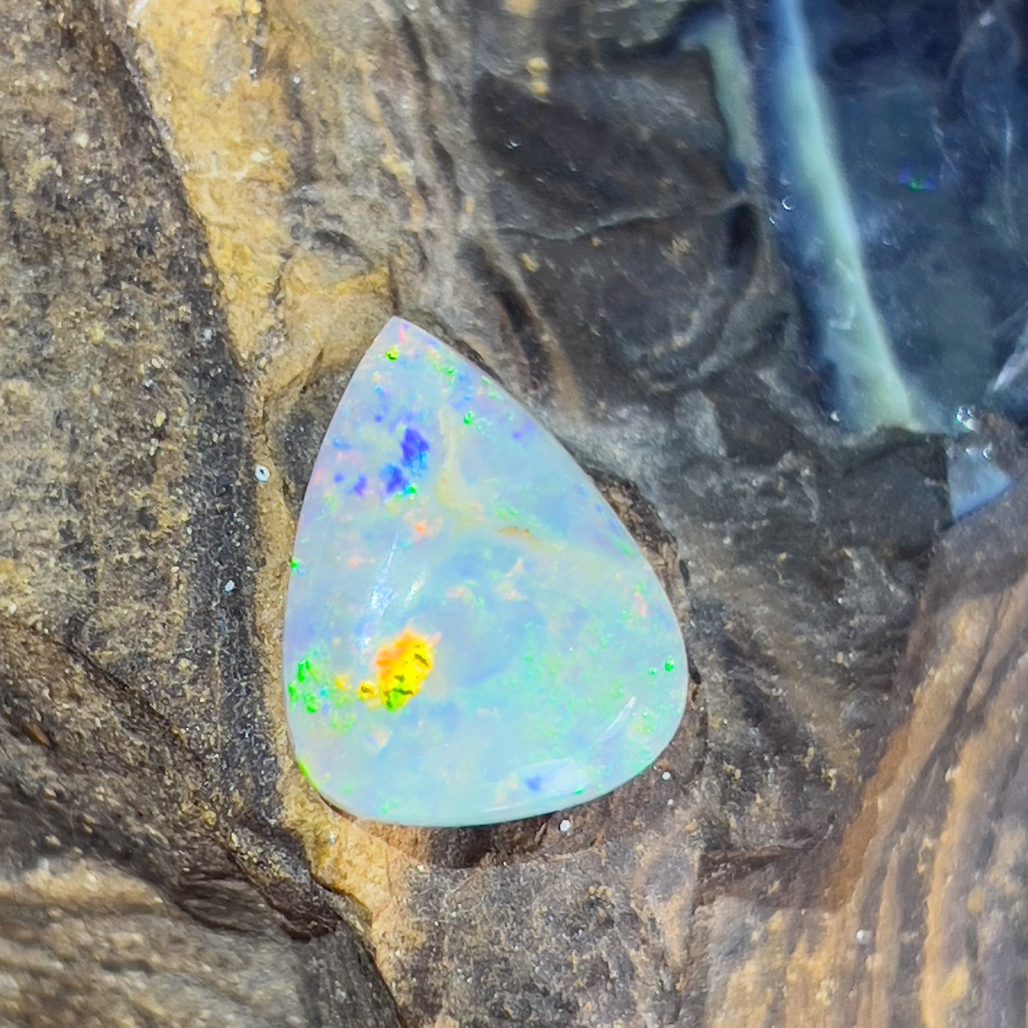 Triangular shape Dark Opal 7.15ct - Masterpiece Jewellery Opal & Gems Sydney Australia | Online Shop