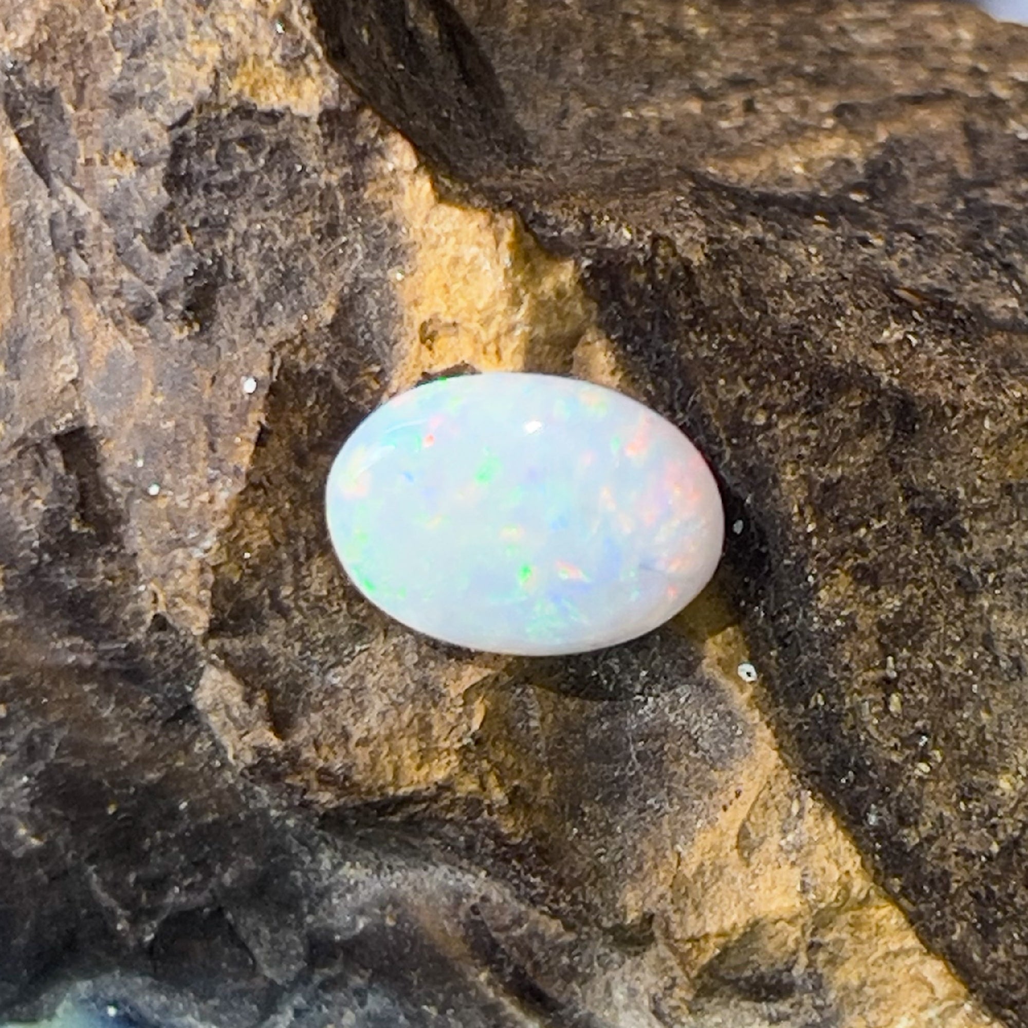 Oval White Opal 1.89ct - Masterpiece Jewellery Opal & Gems Sydney Australia | Online Shop