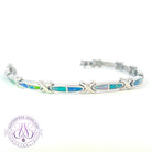 Sterling Silver Opal inlay bracelet