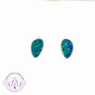 Sterling Silver Triangular shape Opal doublet studs