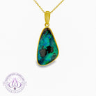Gold Plated Silver Boulder Opal 22.41ct Pendant